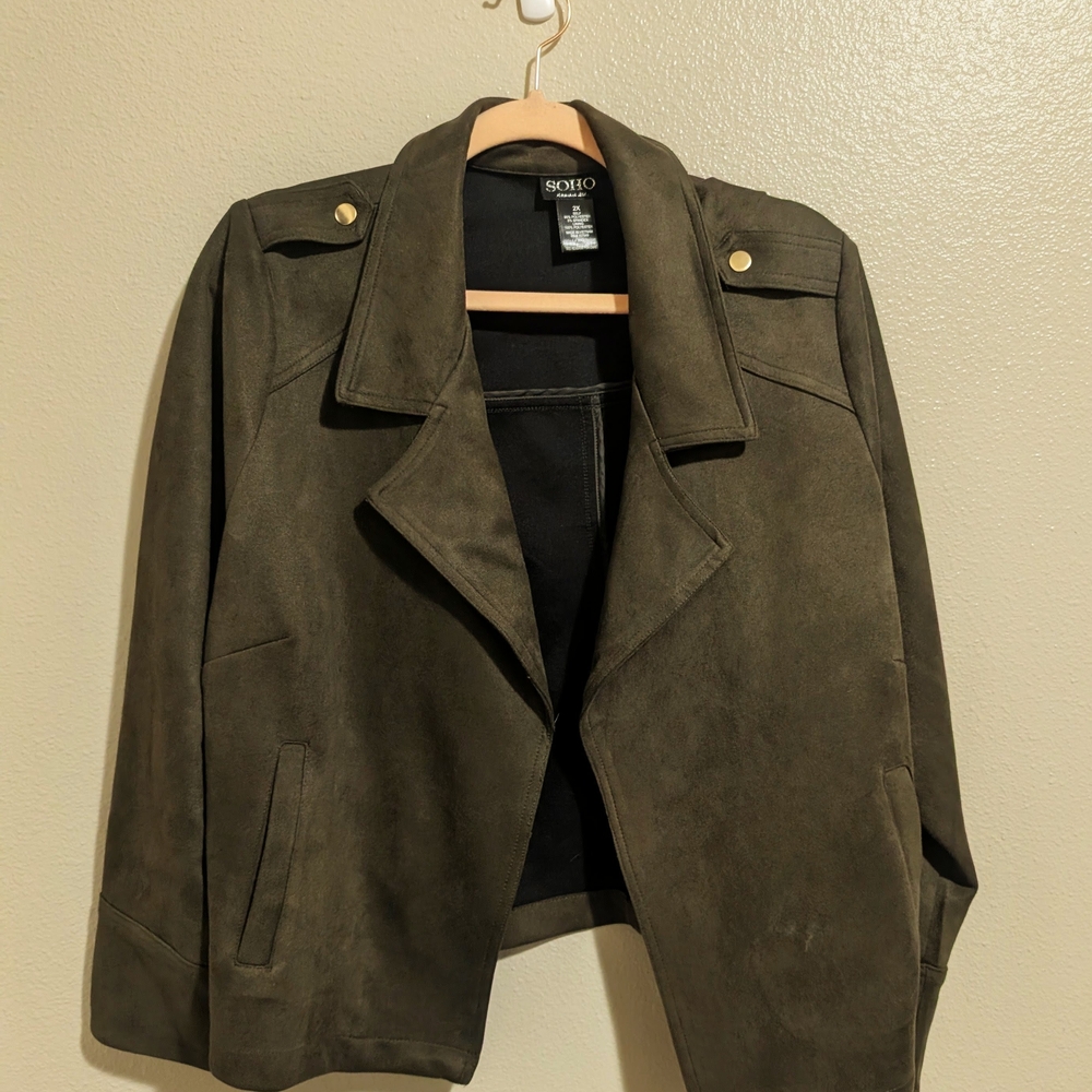 Soho Women's Dark Olive Blazer